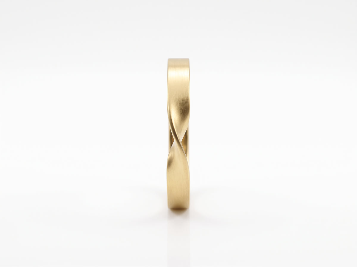 Minimalist Silver & Gold Plated Twisted Band Bangle for Women