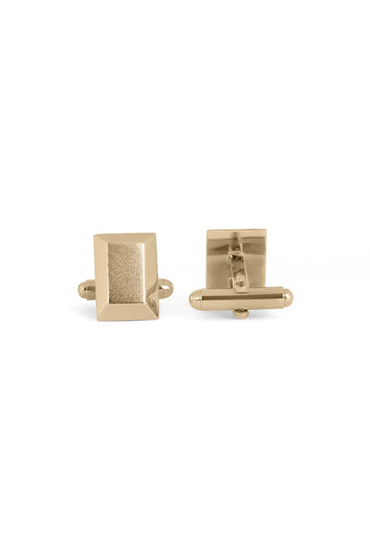 Signature Classic Gold-Plated Geometric Cufflinks
